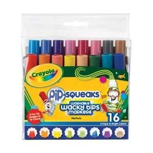  Crayola Pip Squeaks Washable Wacky Tip Markers 16/Pkg; 3 