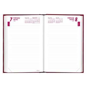  Brownline Daily Untimed Journal, 8.25 x 5.75 Inches, Red 