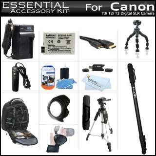 Deluxe Accessory Kit For Canon EOS T3i, T2i DSLR Camera  