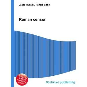  Roman censor Ronald Cohn Jesse Russell Books