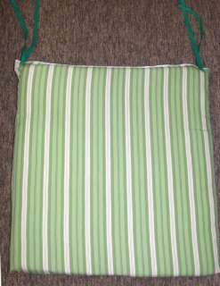 Outdoor Patio Chair Pads ~ Spicy Lime Stripe**NEW**  
