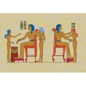  Ramses III Playing at Draughts   12x18 Framed Print in 