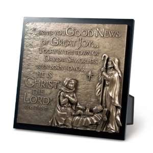  Holy Family Scripture Plaque I Bring You Good News (LCP 