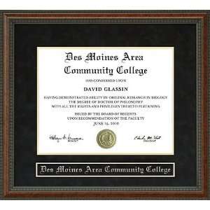   Des Moines Area Community College (DMACC) Diploma Frame Sports