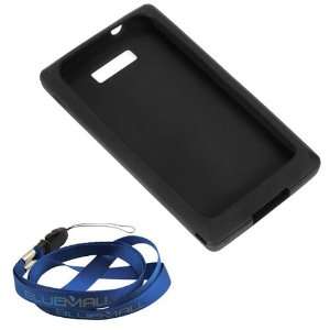  GTMax Black Soft Silicone Case + Neck Strap Lanyard for 