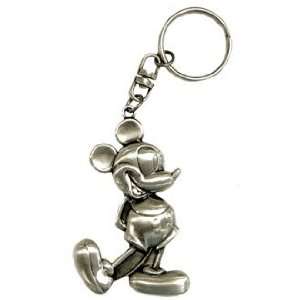   : Mickey Mouse Hands Behind Back Pewter Key Chain: Office Products