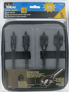 Image of New Ideal 36 432 4 Piece Power Spade Bit Kit w/ Pouch