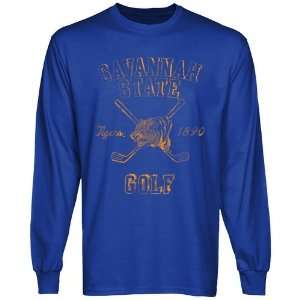  Savannah State Tigers Vintage Arc Long Sleeve T Shirt 