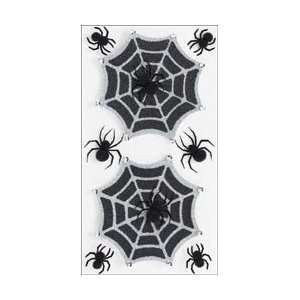   Glitter Halloween Spiderwebs; 3 Items/Order Arts, Crafts & Sewing