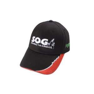  SOG BC 1 Ball Cap, Black with Red