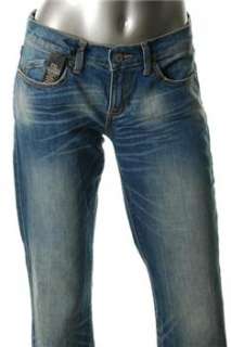 FAMOUS CATALOG Blue Bootcut Jeans Regular Fit Sandblasted BHFO 6 