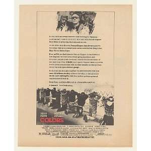  1988 Sean Penn Robert Duvall Colors Movie Print Ad (Movie 