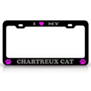  I LOVE MY CHARTREUX Cat Pet Animal High Quality STEEL 