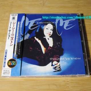 CeCe Peniston   Thought Ya Knew JAPAN CD+1Bonus W/OBI #23 2  
