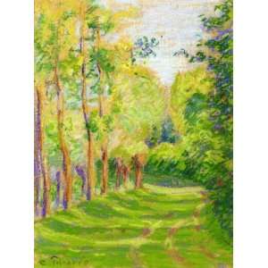  Oil Painting: Landscape at Saint Charles: Camille Pissarro 