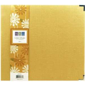  New   We R Linen 3 Ring Binder 12X12 Dijon by We R 