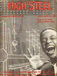 HIGH STEEL 1956 LONNIE SATTIN HTF Sheet Music   