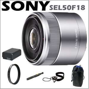 Sony DSLR SEL50F18 Sel 50mm F1.8 Nex System Camera Lens + Capkeeper 