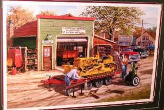 Ken Zyllas Dozer Signed, Numbered  Framed and Matted Print.