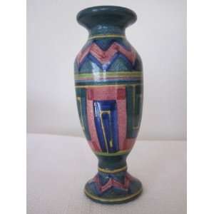  Ibarra Pottery Handpainted Mini Vase