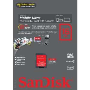  SanDisk Mobile Ultra 16GB microSDHC Card SDSDQY 016G U46 