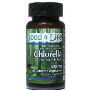  Chlorella 500mg (100 Vegetarian tablets) Health 