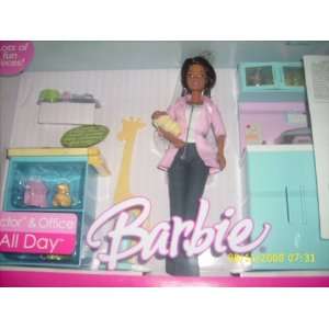  Barbie   Play All Day Baby Doctor Playset   African 