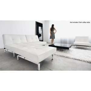 Chrystie Set 1 White (3PC Set) (Free Delivery) Modloft Living Room Set 