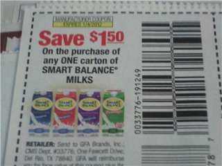 15 Coupons $1.50/1 Smart Balance Milk 1/4/2012  