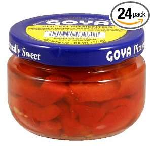 Goya Fancy Sliced Red Pimientos, 4 Ounce Units (Pack of 24)  
