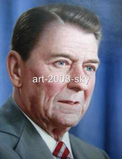24Oil painting portraits artpresident Ronald Reagan  