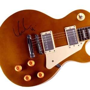  Kid Rock Autographed Gold Speckled Signed Guitar & Proof 