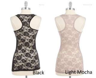 Laced Back Sleeveless Tank Top Various Color and Size  