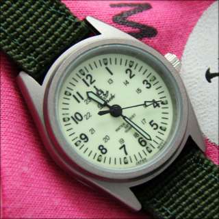 Military Nightvision Lady Child Canvas Band Watch New  