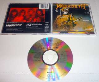 MEGADETH SO FAR SO GOOD SO WHAT CD 1ST PRESS METALLICA SLAYER RAZOR 