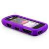 For Samsung Solstice A887 Black+Purple+White+Pink Rubber Gel Skin 