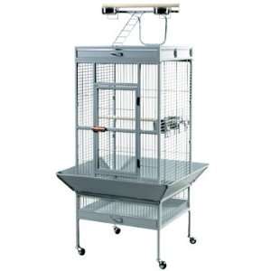 Select Parrot Cage w/Playpen Pewter also available in 7 other colors 