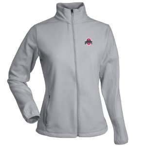 Ohio State Womens Sleet Full Zip Fleece (Grey): Sports 