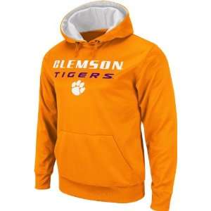  Clemson Tigers Orange Bootleg Hooded Sweatshirt: Sports 