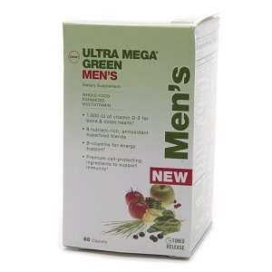  GNC Mens Ultra Mega Green, Caplets, 60 ea Health 