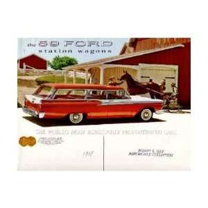   : 1959 FORD STATION WAGON Sales Brochure Literature Book: Automotive
