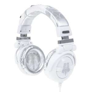  Skull Candy G.I. Stereo Headphones In White Elephant 