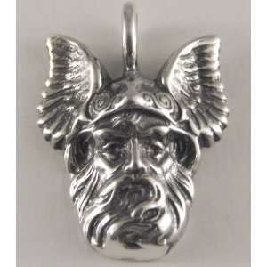 Odin, The God of Asgard Pendant in Sterling Silver Made in 