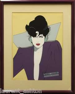 PATRICK NAGEL HAND SIGNED SERIGRAPH SILKSCREEN NOBLE GALLERY WISCONSIN 