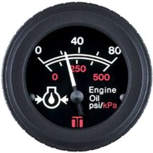   53214P International Series Red Marine Oil Pressure Gauge: Automotive