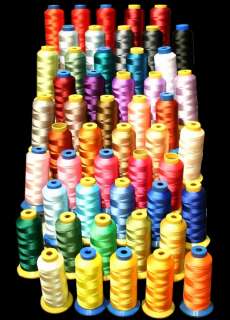 50 X LG CONES POLY COMMERCIAL MACHINE EMBROIDERY THREAD  