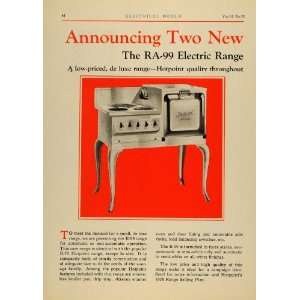   Appliance RA 99 Tange Hotpoint   Original Print Ad