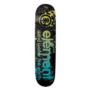  Element Droplets Black Skateboard Deck: Sports & Outdoors