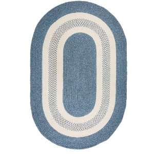  Braided Indoor/Outdoor Casual Area Rug Kitchen Carpet Blue 