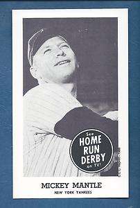 1959 TVs Home Run Derby reprint MICKEY MANTLE, Yankees (CCC 1988 